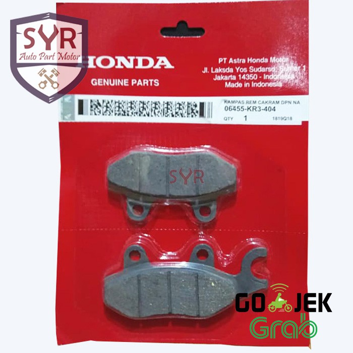 Kampas rem Disc Pad Supra X   Grand KR3