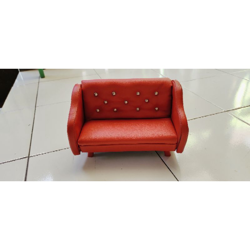 miniatur sofa buat boneka Barbie, Blythe,boneka 30cm
