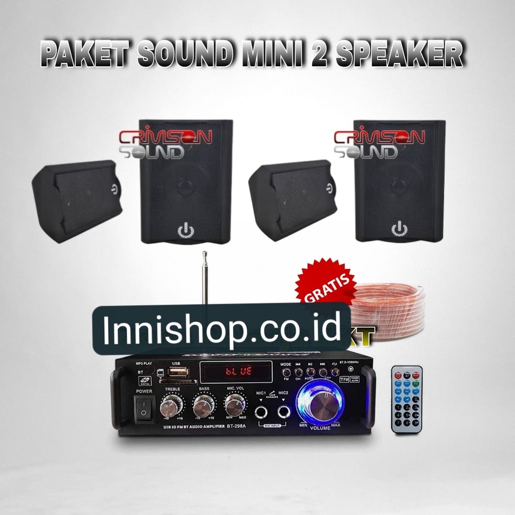 PAKET SOUND SYSTEM CAFE MINI PAKET SOUND SYSTEM MINI 2 SPEAKER PAKET SPEAKER
