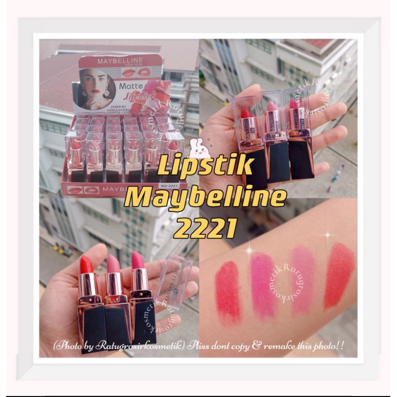 [PER 6 PCS] LIPSTICK VELVET MATTE MAYBELLINE SUPER MATTE