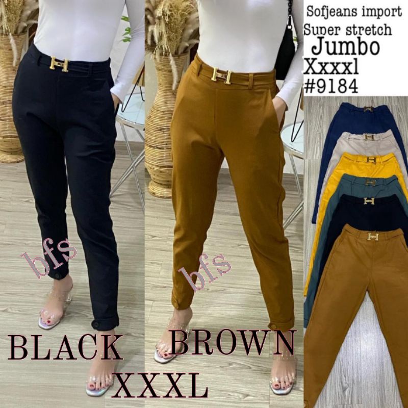 Celana Wanita Impor SoftJeans Strecth JUMBO 9184