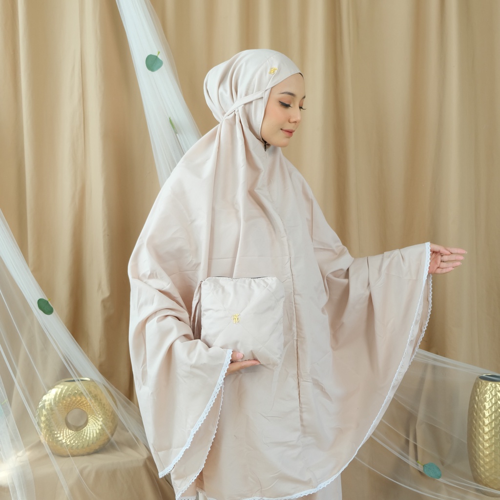 Mukena Dewasa Renda 2in1 Daily Traveling Cod By Kamelia Collection