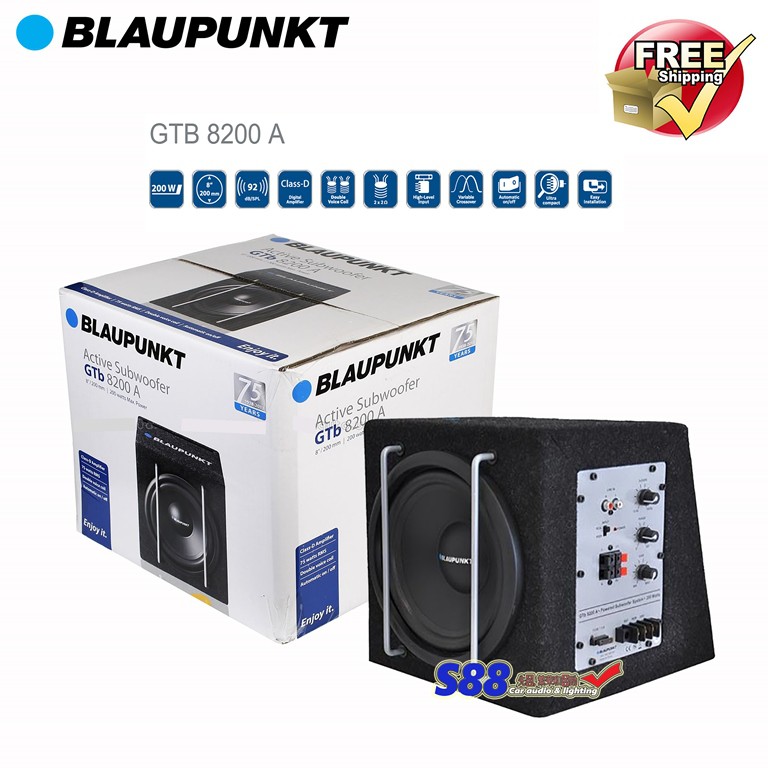 blaupunkt active subwoofer gtb 8200 a