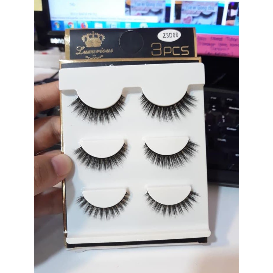 (BOW) Bulu Mata Palsu Eyelashes Z3D04, Z3D06, Z3D17