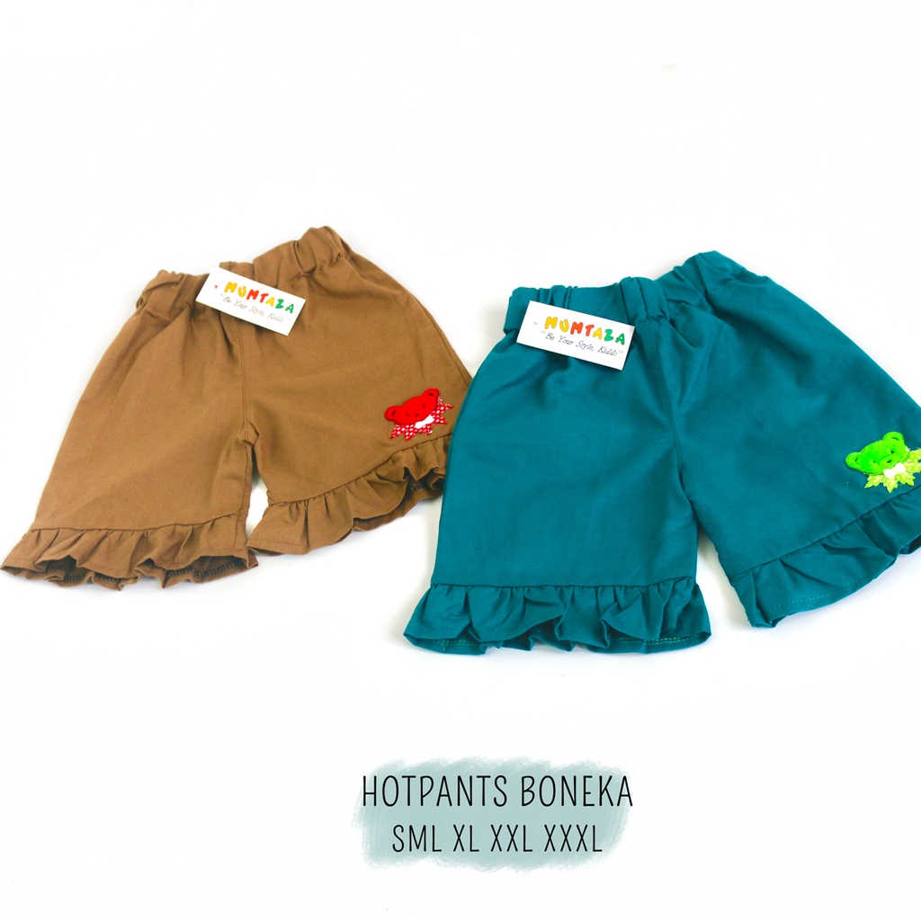 Hotpants boneka ruffle SML XL XXL I  Celana pendek Anak  I  Daily Pant