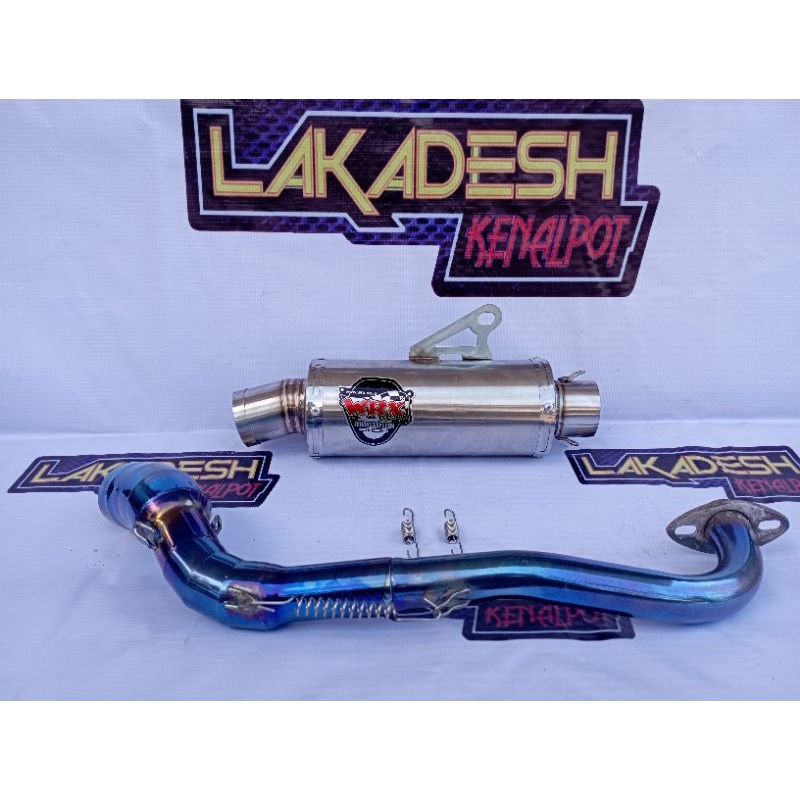 KNALPOT WRX LEHER BLUEMOON (INLET 38/50) BEAT MIO VARIO AEROX SCOOPY NMAX PCX ADV LEXI GENIO DLL