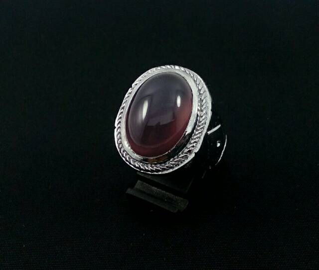 Cincin batu natural lavender jaminan puass