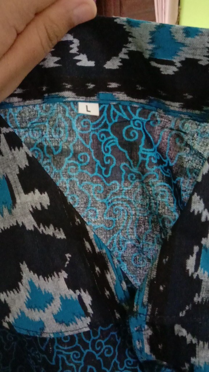 Tey-17 Batik Wanita Asj Sa Hrb026 Kenongo Kemeja Tosca Pendek