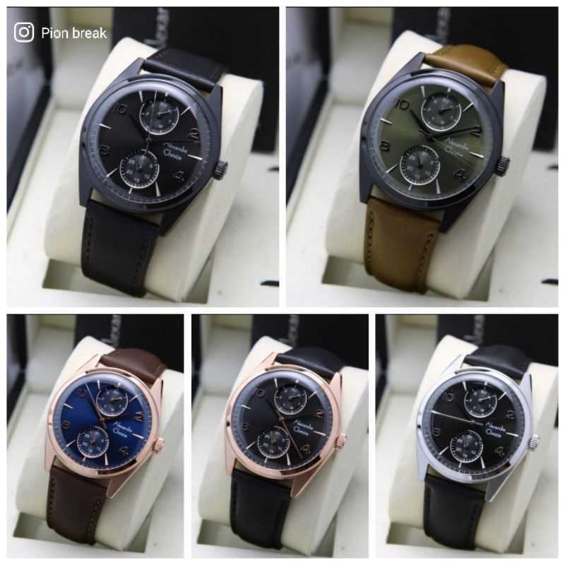 JAM TANGAN ALEXANDRE CHRISTIE MEN PRIA AC6579 KULIT | AC 6579 LEATHER ORIGINAL