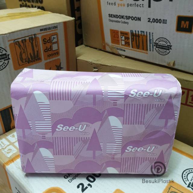 Tissue Tisue Tisu Hand Towel SeeU Tissue Wastafel  