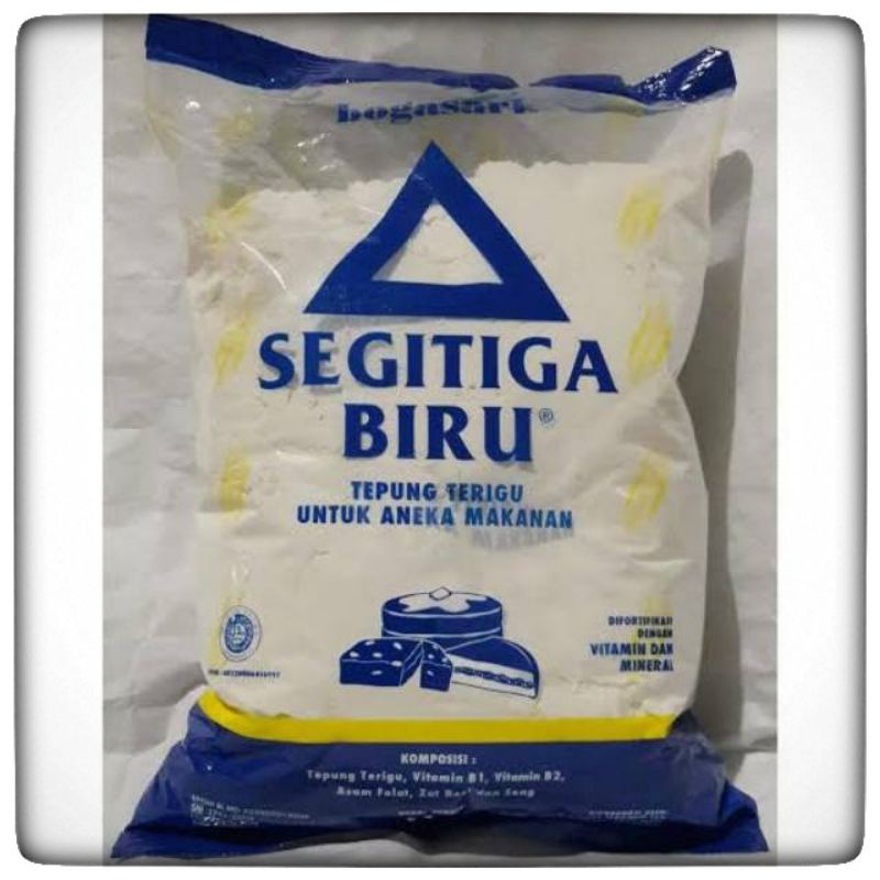 

Segitiga biru tepung terigu (1kg)/ Tepung kemasan 1kg