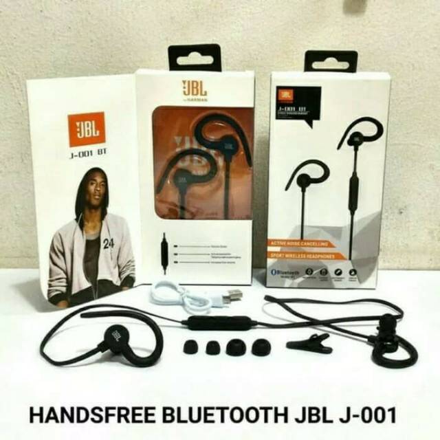 Headset Bluetooth JBL Everest J-001/Sport Bass Earphone Handsfree