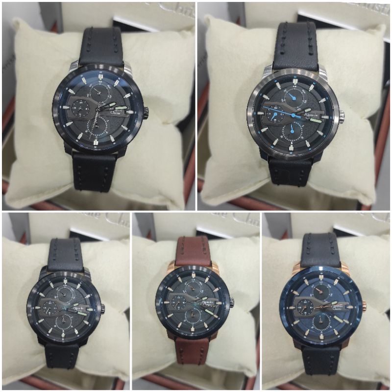 JAM TANGAN WANITA ALEXANDRE CHRISTIE AC 6562 NEW AC6562 ORIGINAL TALI KULIT