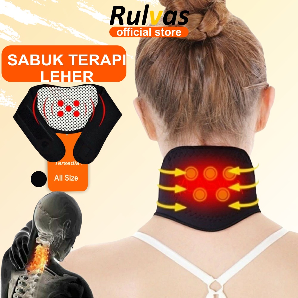 Sabuk leher terapi kesehatan leher turmaline alat kesehatan korset leher pemanas