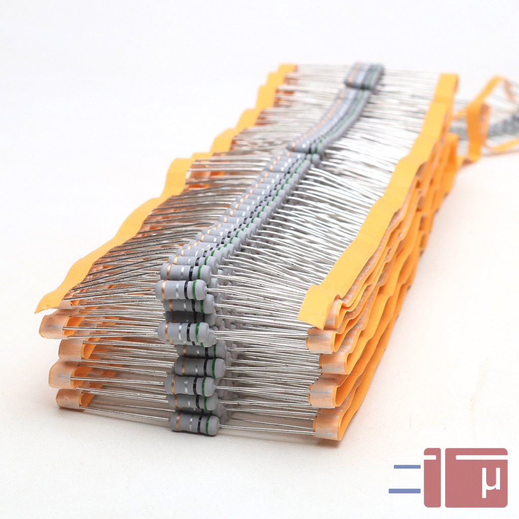 x10 Resistor 0.5R 0.5 Ohm 1W Metal Oxide 5% Taiwan Kaki Tembaga