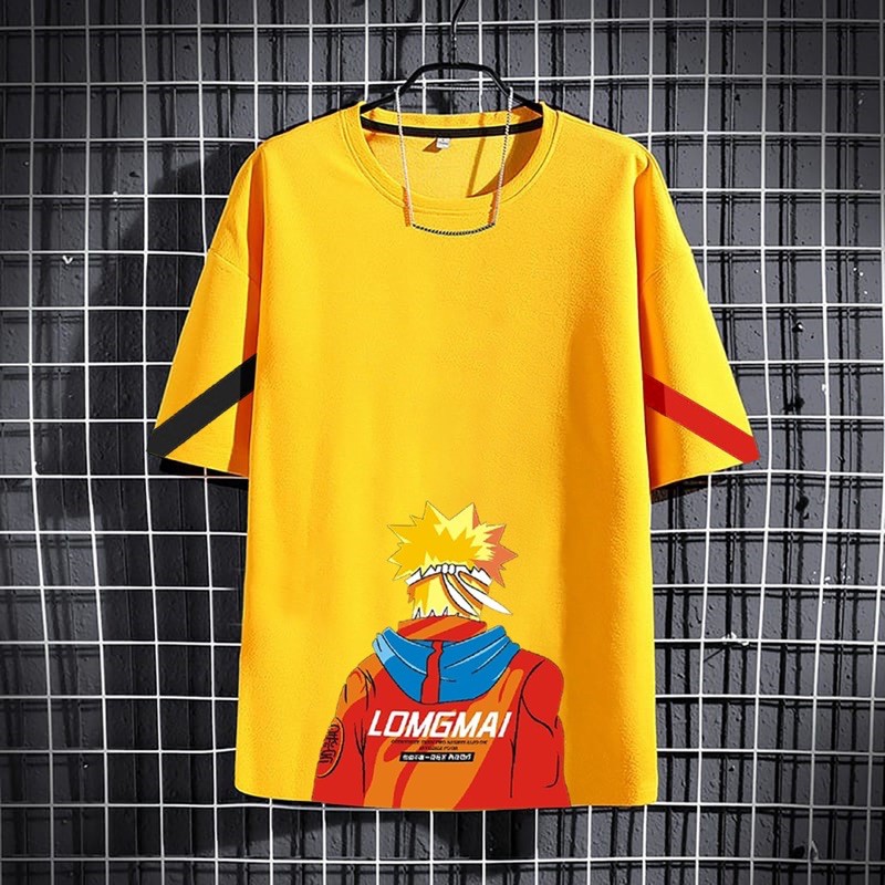 BAJU KAOS COWOK PRIA LENGAN PENDEK ATASAN DISTRO FASHION MOTIF NARUTO