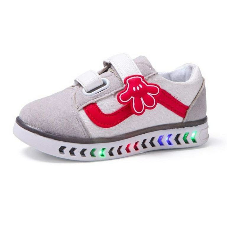 JSKSP 1 (SIZE 26-30) RISCE SEPATU LED SNEAKER ANAK MICKEY MOUSE ANAK IMPORT PRIA WANITA COWOK CEWEK