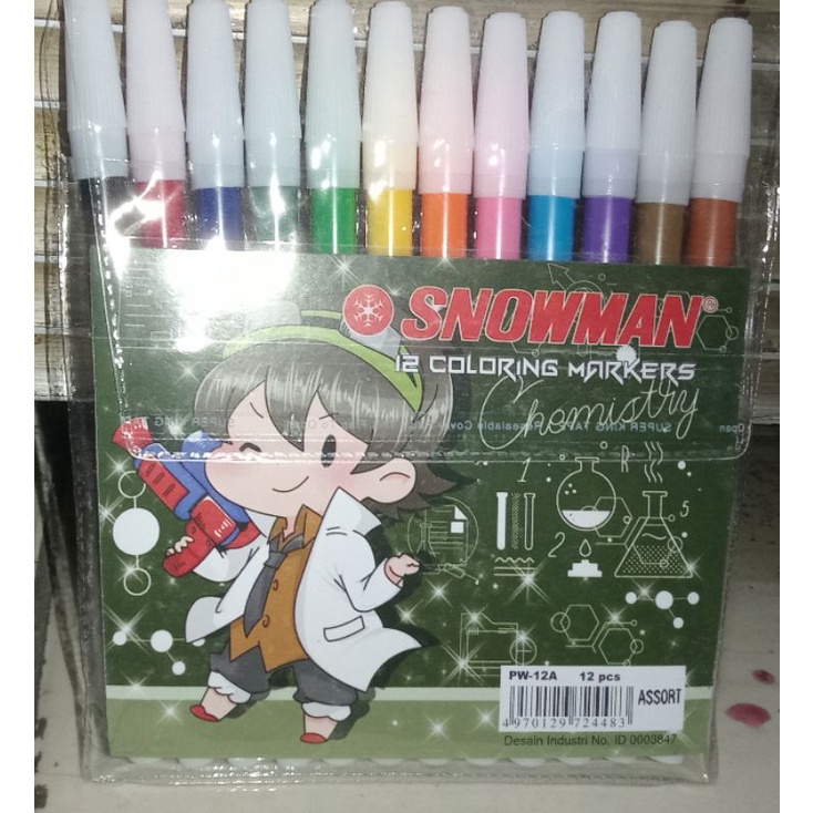 

Spidol Anak Snowman 12 Warna Murah Berkualitas
