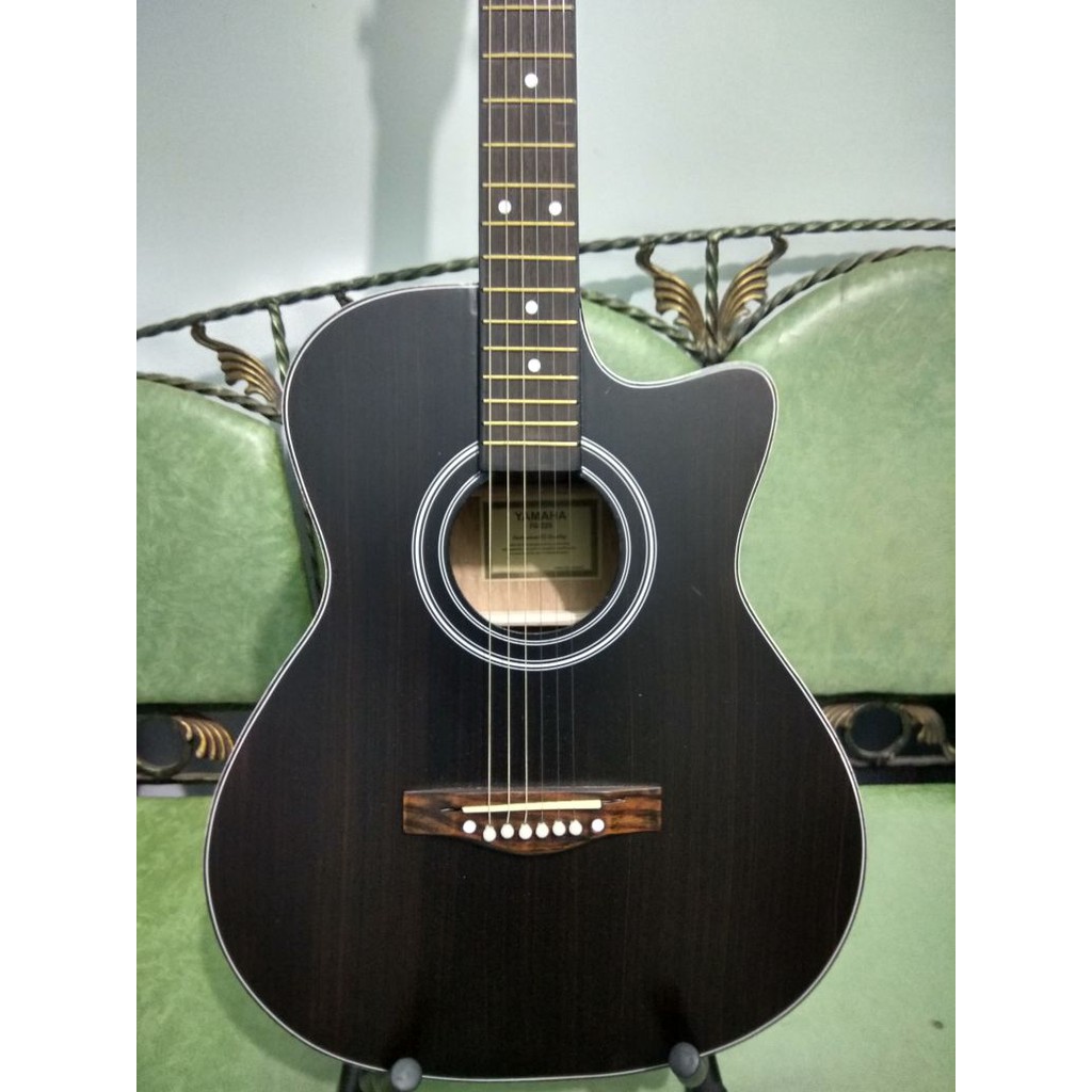 Gitar Akustik Yamaha Tipe F1000 Hitam Jumbo Sunkay Trusrod Senar String Jakarta Murah