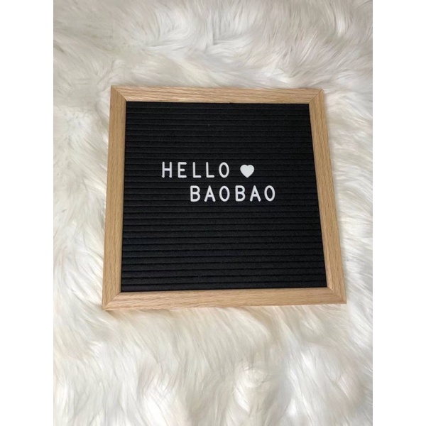 letter board / papan nama bayi / felt letter board / papan tulis diy / papan tulis nama