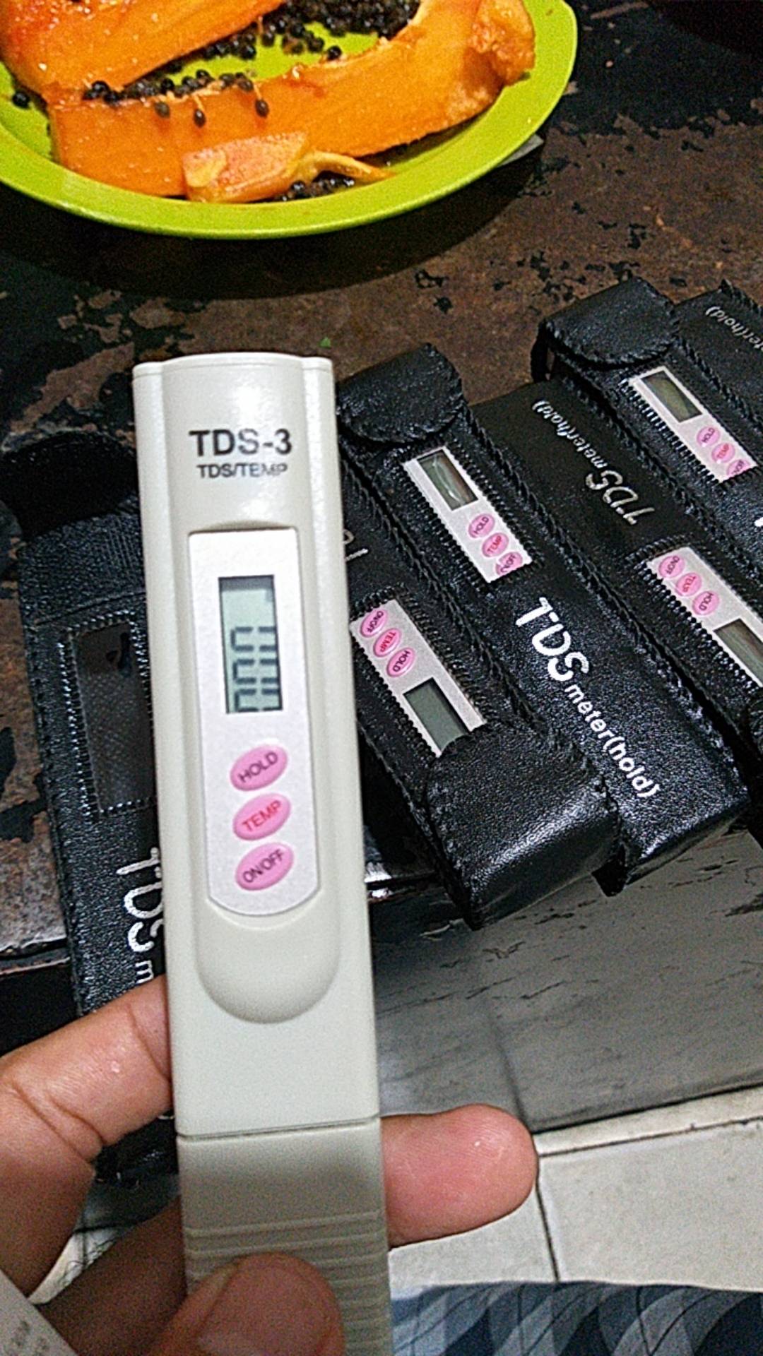 New Tds- 3 Hidroponik, Hati-hati Barang Palsu, Tds Meter High Quality Sudah Kalibrasi + Sarung Kulit