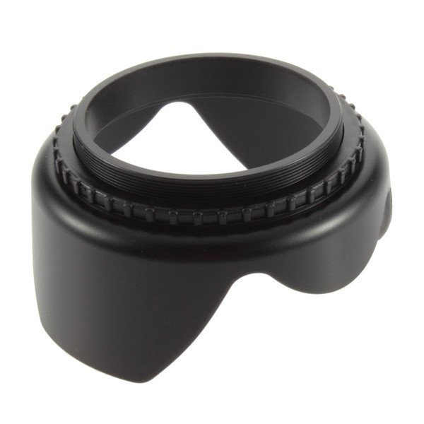 Ikacha Lens Hood for Cameras 58mm (Screw Mount) - EW-73B - Black Grab Medan