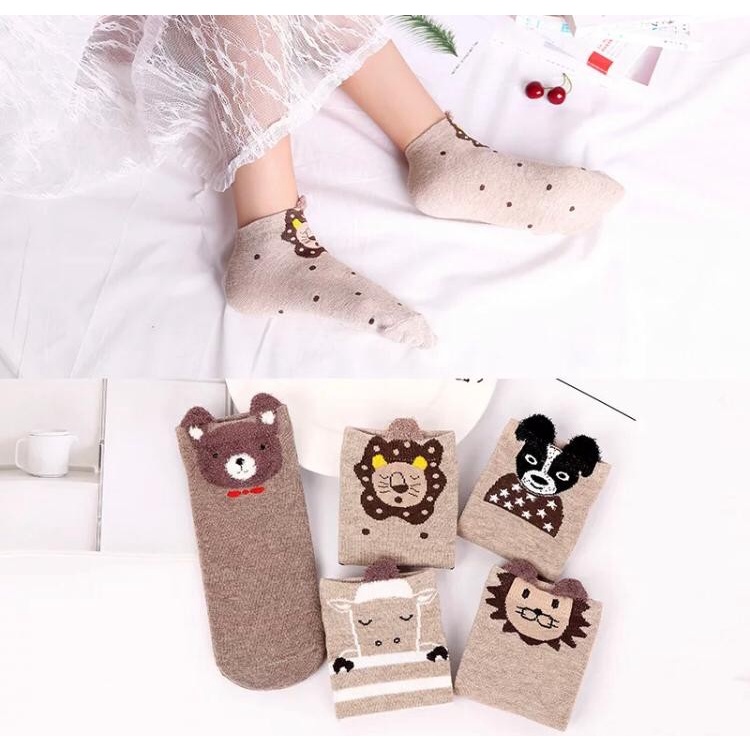 Kaos Kaki Socks Wanita Karakter Motif Cute Lucu Unik Import SHC18