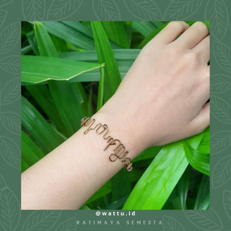 Wiree by Wattu Gelang Aksara Jawa Custom