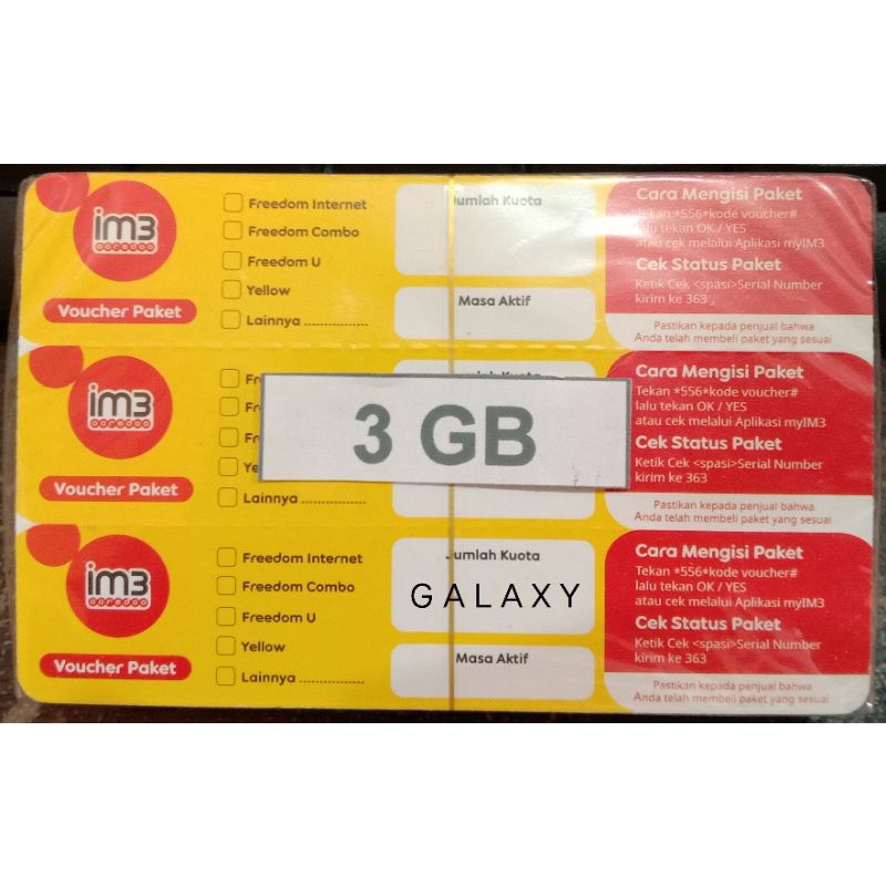 voucher im3 3gb