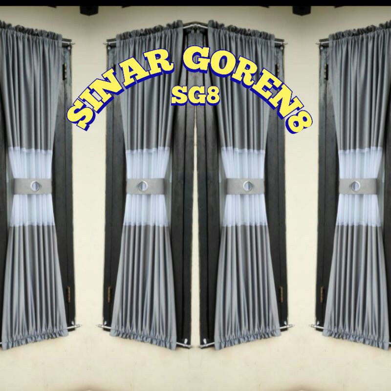 tirai siang jendela kecil minimalis gorden Pita ikat tengah kupu- kupu teknik tinggi 120cm 100cm hor