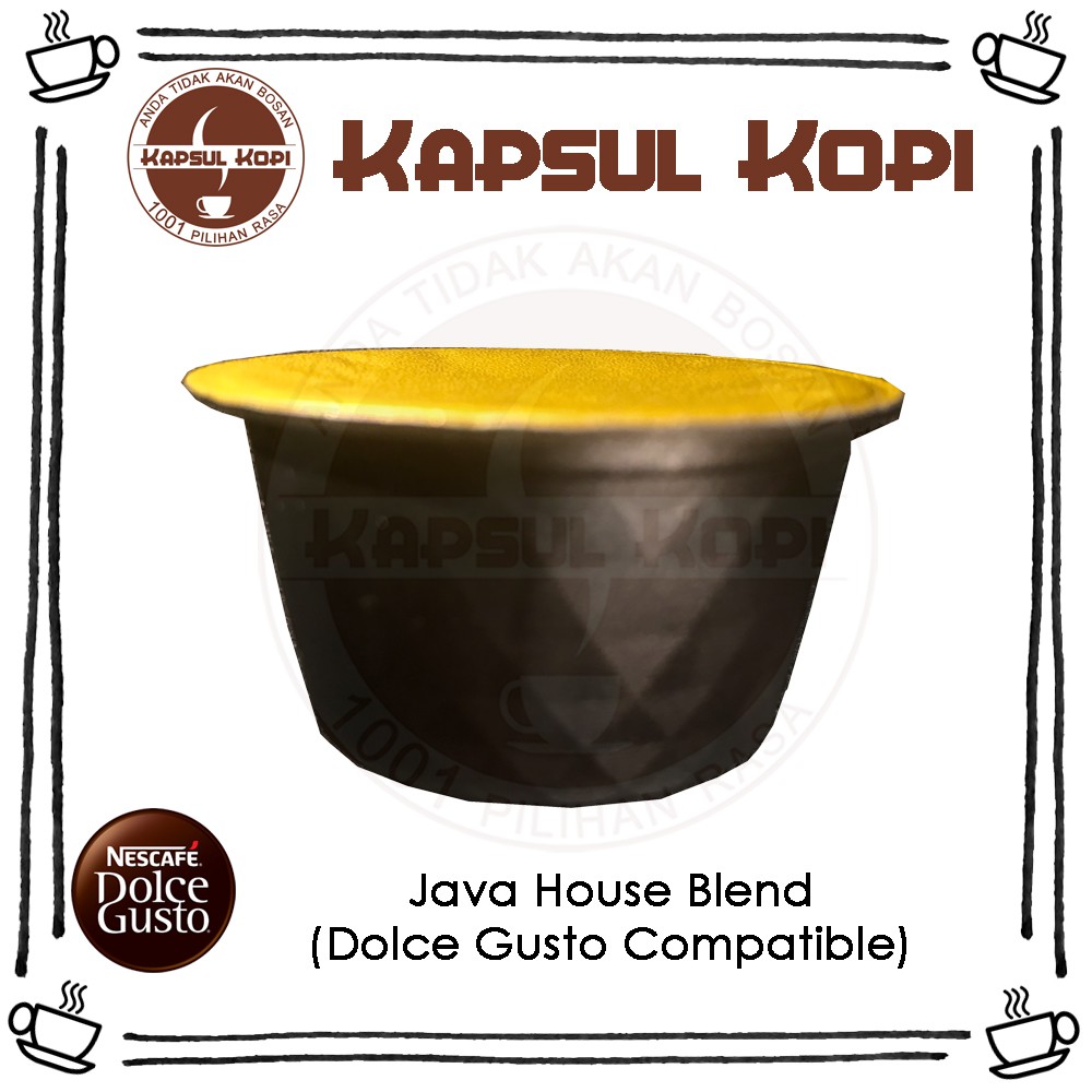 

Java House Blend KapsulKopi Nescafe Dolce Gusto Compatible Coffee Capsule