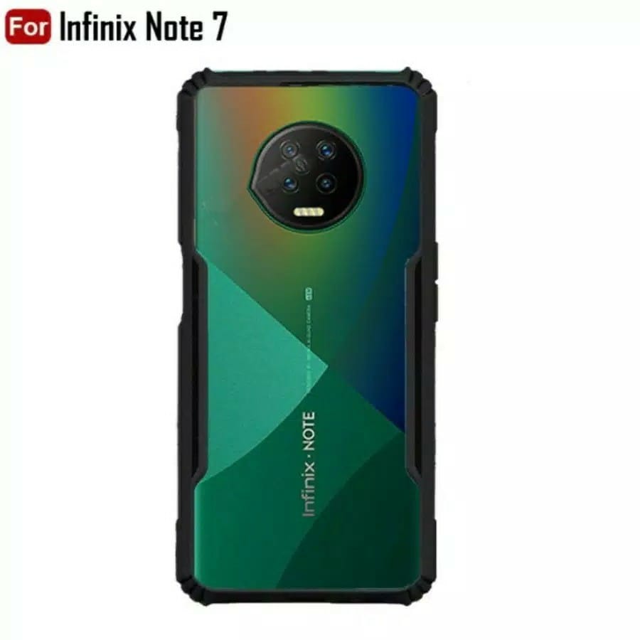 PROMO Case INFINIX NOTE 7 Anti-fall Airbag HardCase Shockproof Transparan Casing