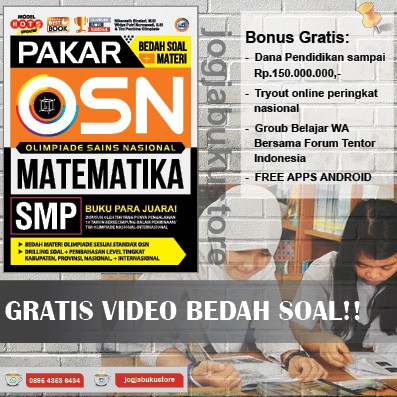 Buku Olimpiade Matematika Smp Pakar Bedah Soal Materi Osn Matematika Smp Terbaru Shopee Indonesia