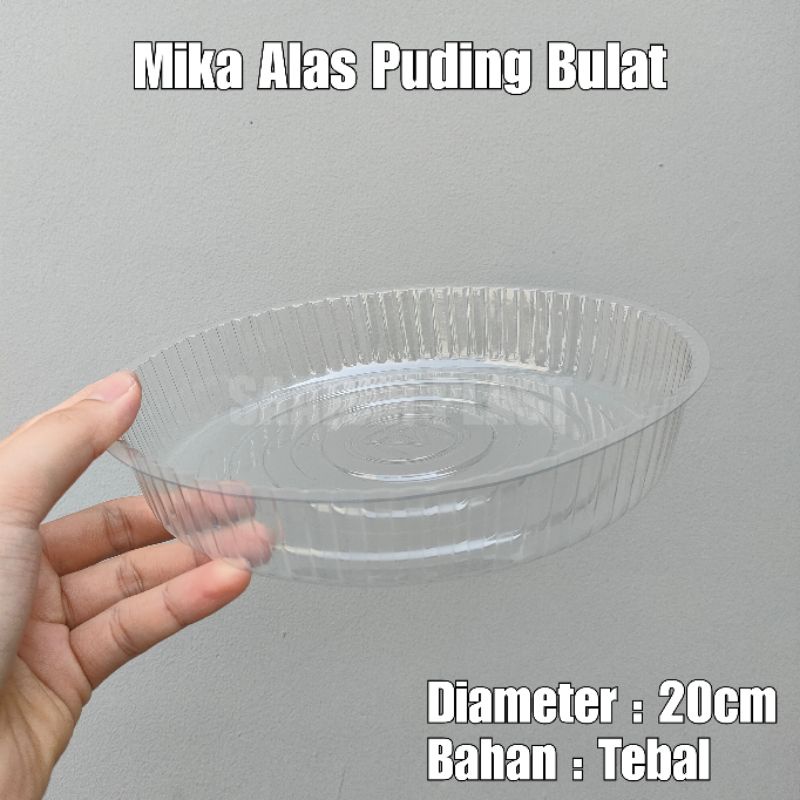 (ISI 10) Mika Alas Tatakan Kue Puding Bolu Bulat Diameter 20cm