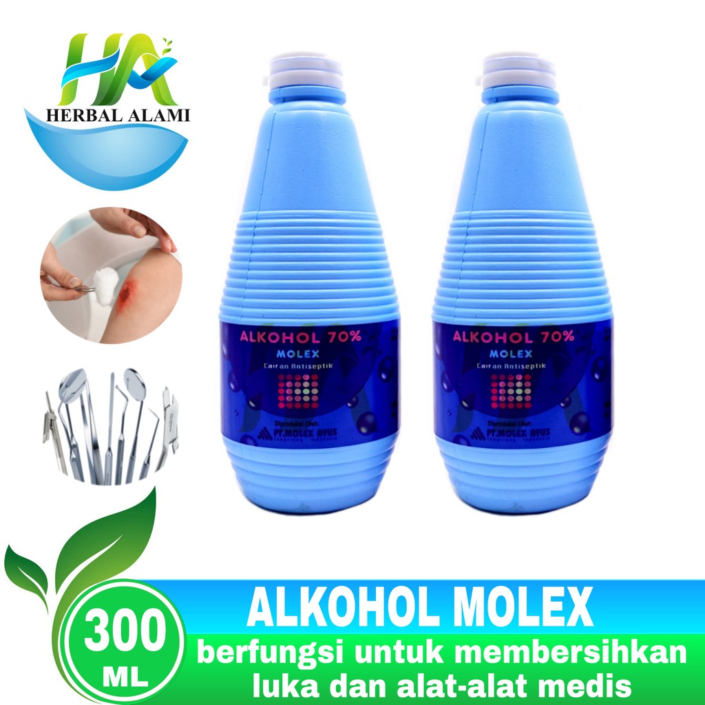 Alkohol 70% Molex 300ml - Alkohol Molek Ayus 300ml AntiSeptic