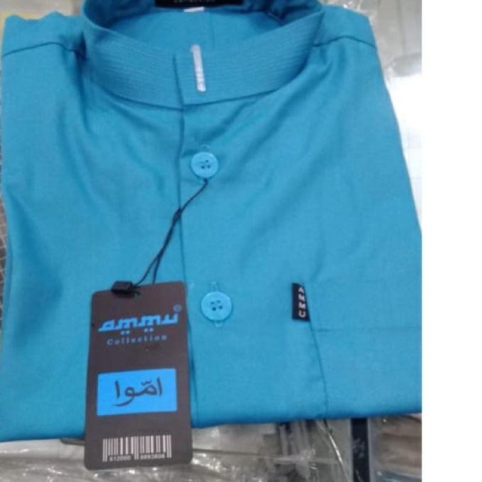 Baju Koko AMMU Warna Biru Tosca