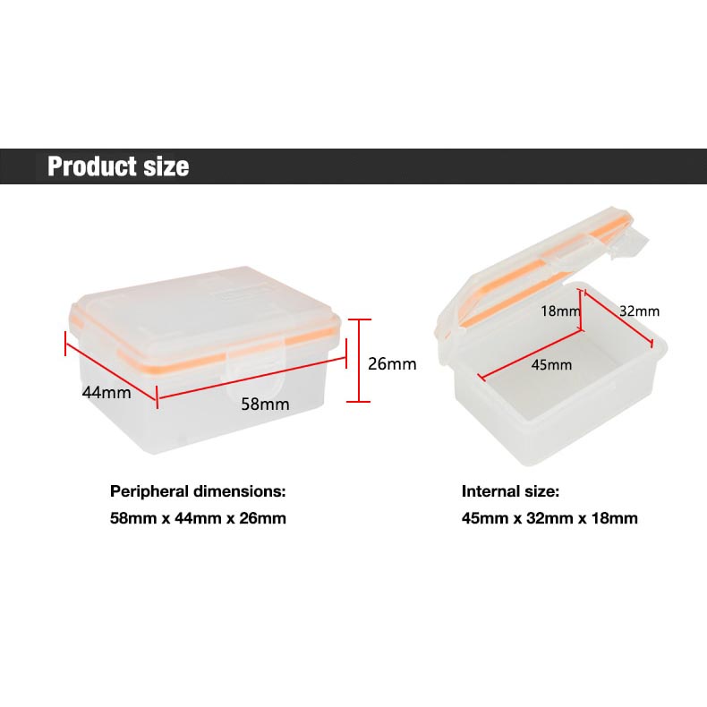 Case Kotak Baterai Sony NP-FW50 a7r2 a7m2 NEX-5T a5000 a5100 a6000 - Transparent