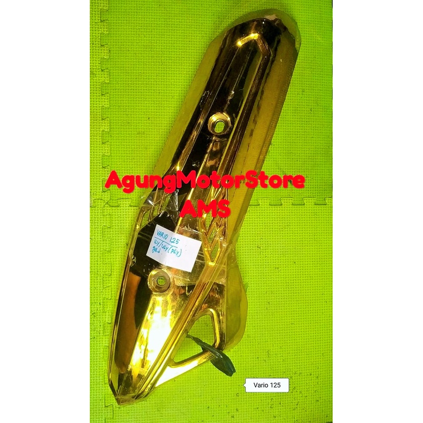 TUTUP KNALPOT VARIASI HONDA VARIO 125 GOLD POLOS