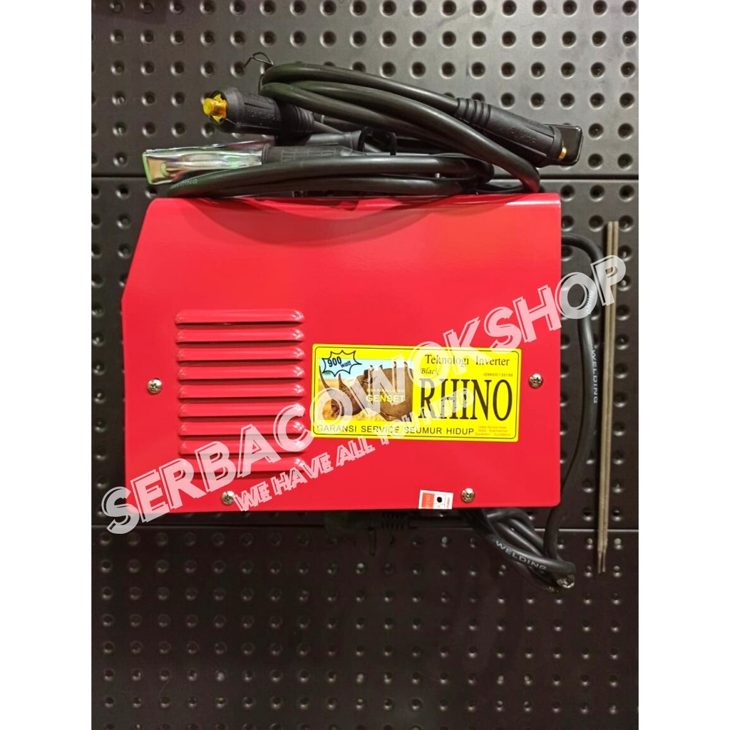 Rhino Mesin Las Listrik Inverter MMA 120 A 450+ watt 900 watt Welding Travo Merah Termurah