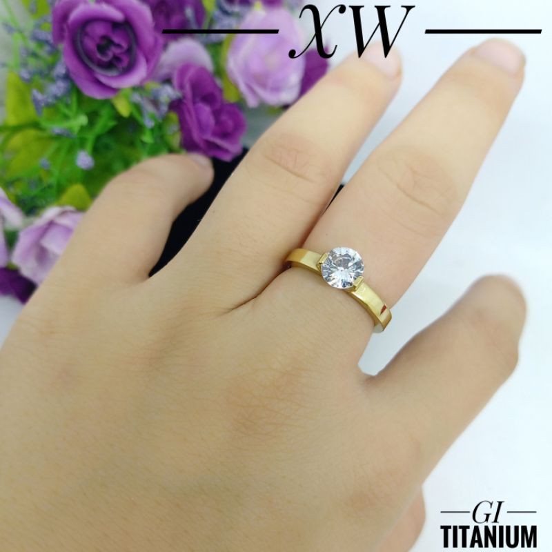 Cincin Titanium Gold CC579