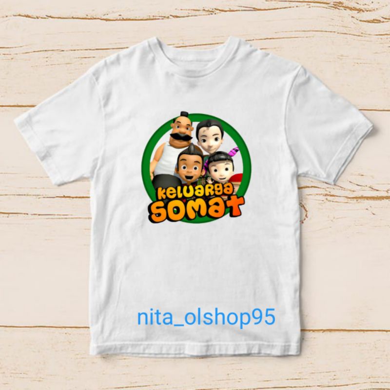 baju keluarga somat kaos gambar kartun