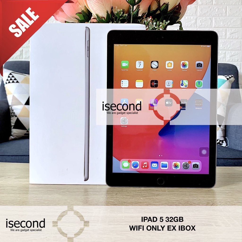 Ipad 5 2017 32GB WIFI ONLY Second Fullset Mulus
