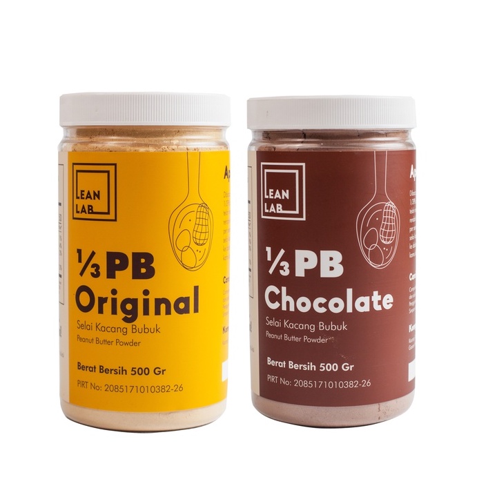 

QH Lean Lab Selai Bubuk Twin Pack (500gr x2) Selai Rendah Kalori (Vegan, Gluten Free, Low Fat)