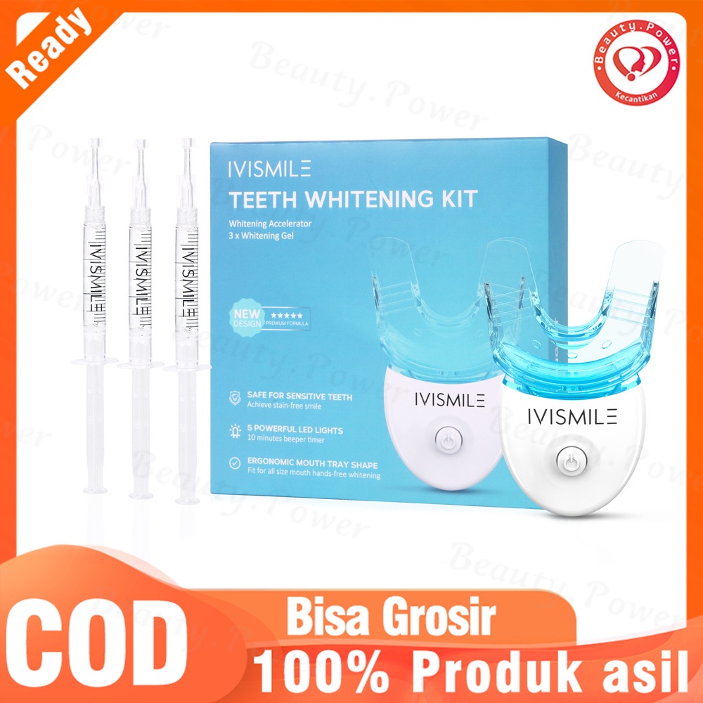 Teeth whitening kit Alat Pemutih Gigi Permanen |  Memutihkan Gigi Lamp