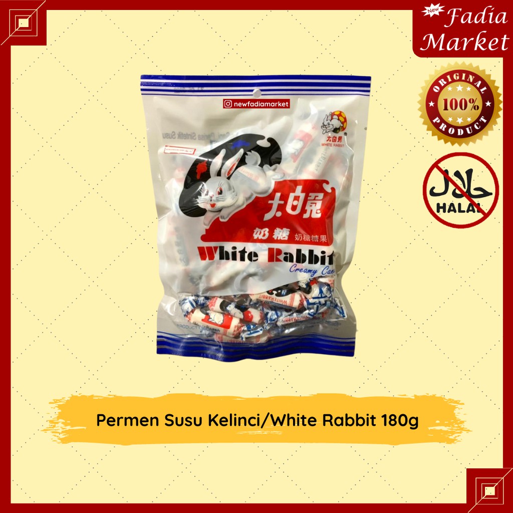 

Permen White Rabbit / Susu Kelinci 180gr [NON-HALAL]