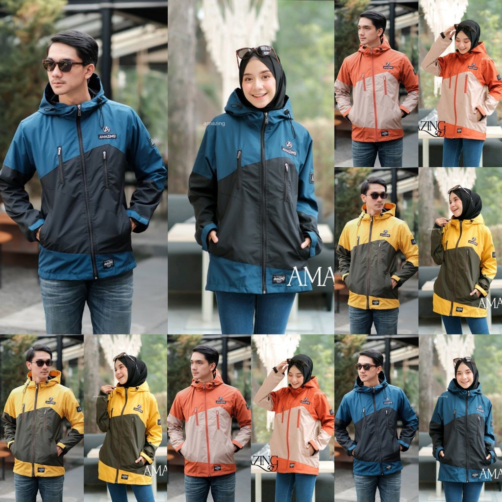 JAKET PARASUT HODIE PRIA KEREN ADVENTURE KOMBINASI WARNA ORIGINAL 100%  AMAZING / JAKET PRIA DISTRO