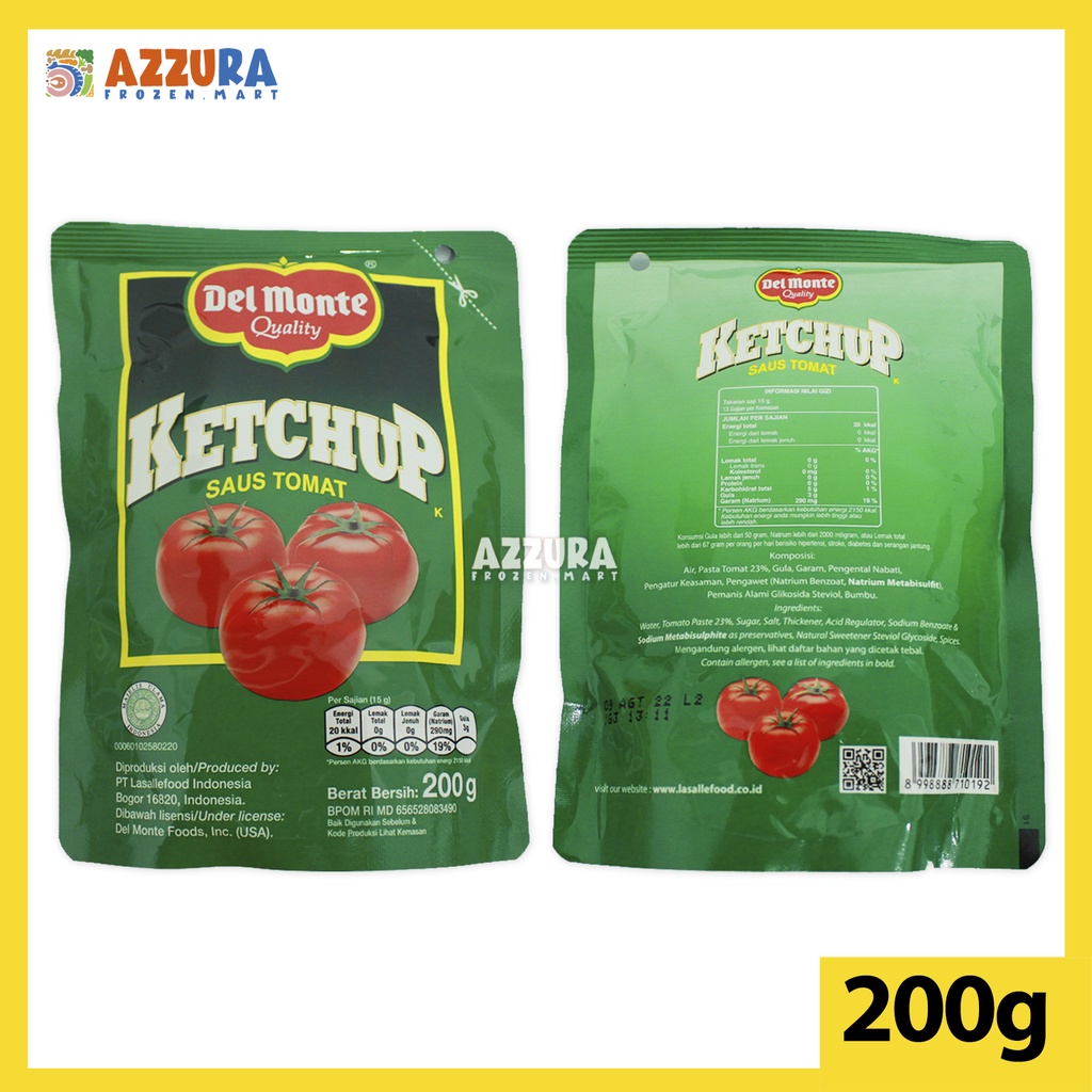 

Del Monte Ketchup Saus Tomat 200g