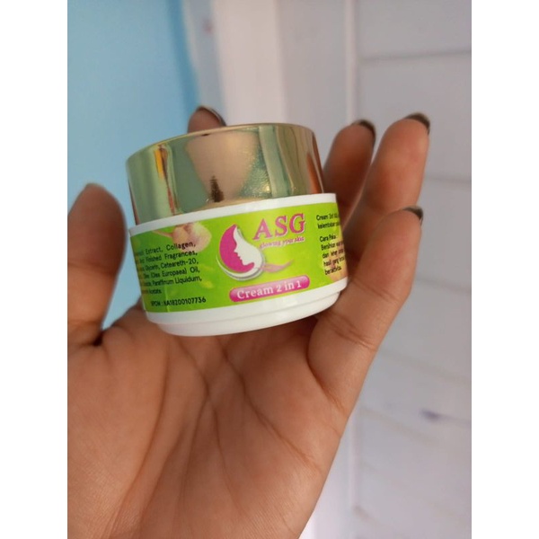 ASG GLOW CREAM 2in1 BPOM
