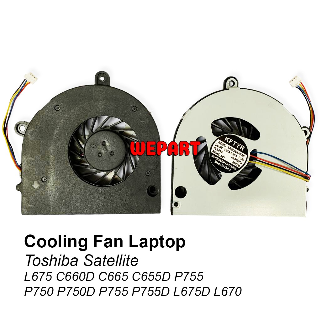 Fan Kipas Laptop Toshiba C660 C665 C655 C650 A660 A665 A665D P750 P750D P755 P755D L675D L670