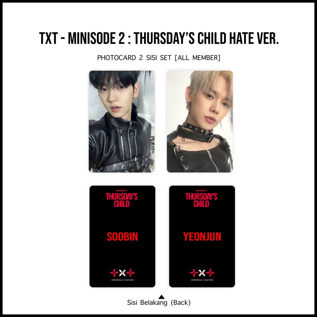 [SET] Photocard TXT Minisode 2 Thursdays Child